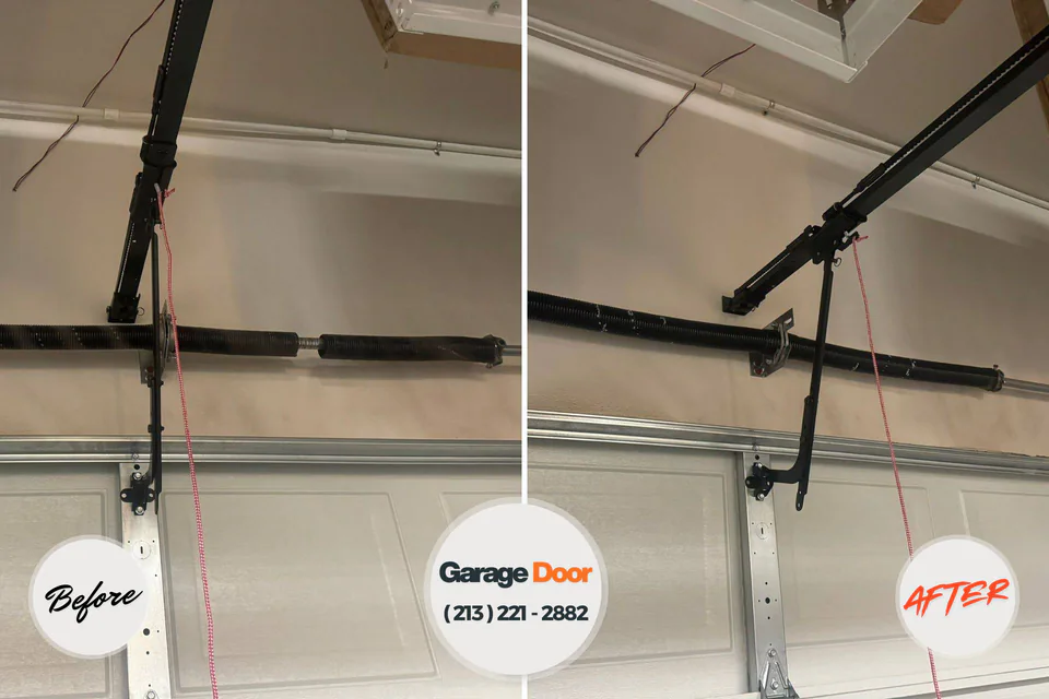 Before and after: garage door repair near me Seis Lagos